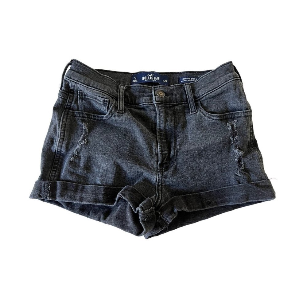Hollister High Rise 3” Black Shorts Size 5